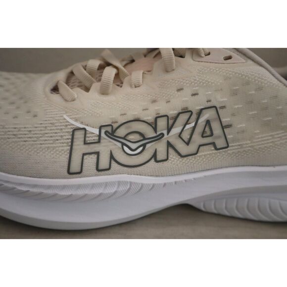 Hoka One One Women's Sz 10B Eggnog Vanilla/Yellowish White Mach 6 Sneakers Shoes - Picture 14 of 15